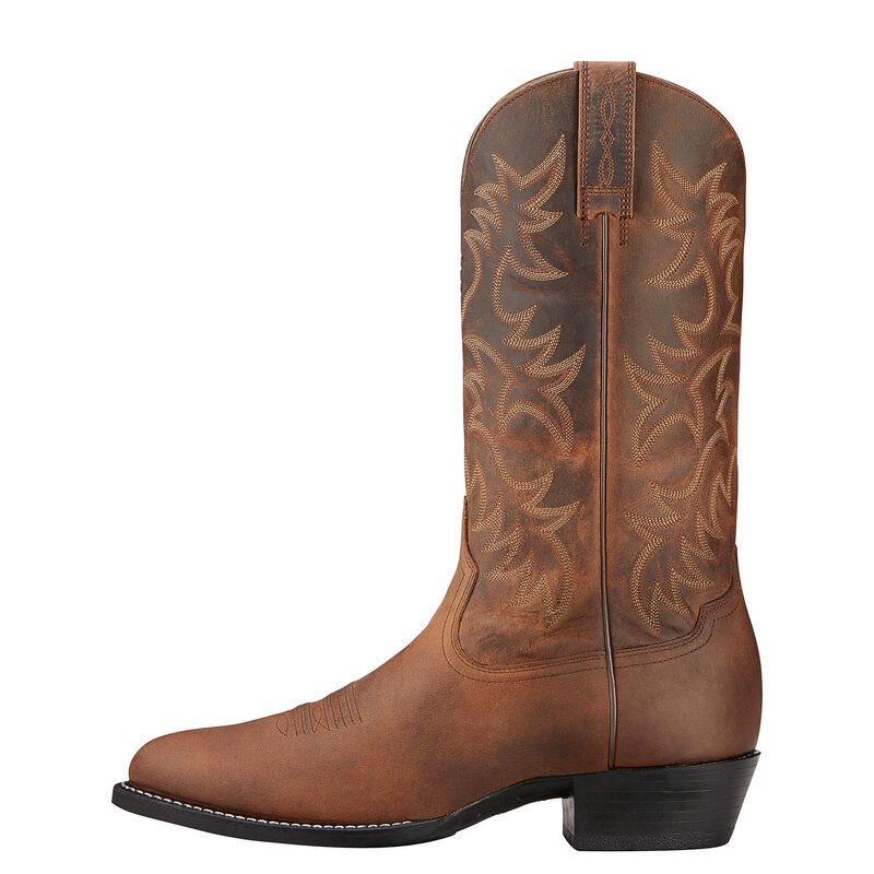 Ariat Western: Heritage R Toe Botas Western Hombre - Marrones (ZXEAY4815)